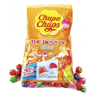 Chupa Chups The Best Of Lollipops 120 Assorted Party Bag Filler , Wedding Favours. 